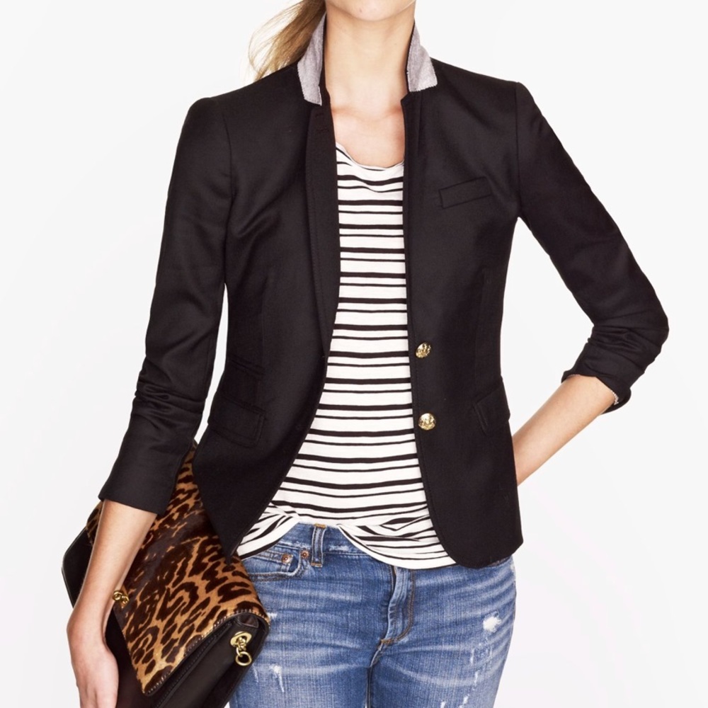 J.Crew Schoolboy Blazer, Black
